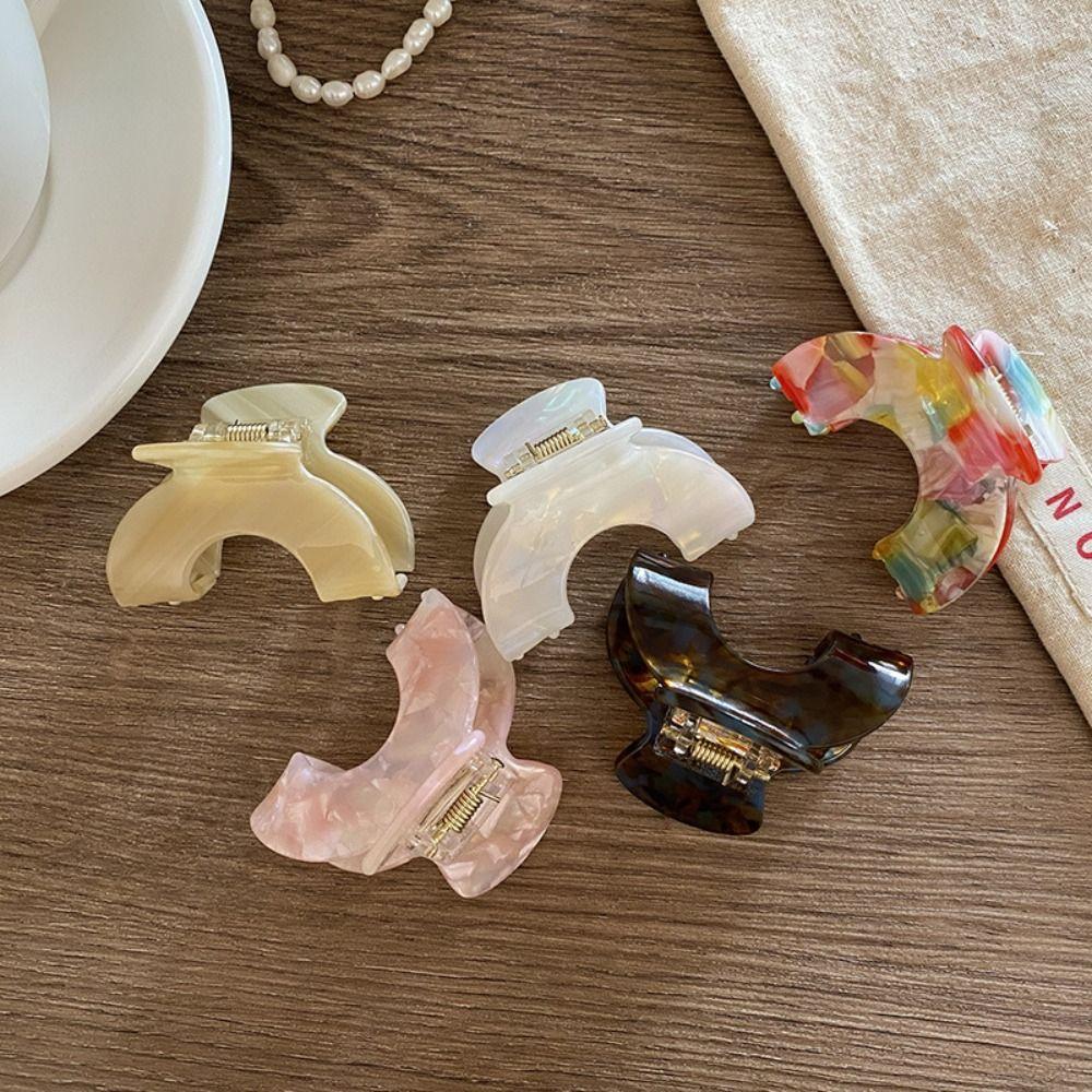 

Colorful Hair Claws Acetate Headdress New Shark Clips Illusory color