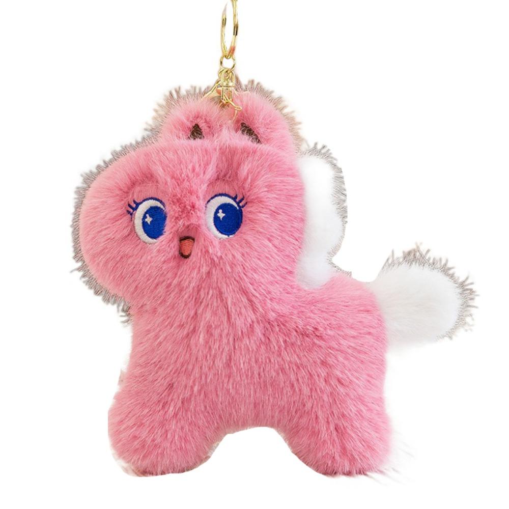 PP Cotton Horse Plush Keychain Press To Sound Horse Plush Doll Keyring  Year of Horse