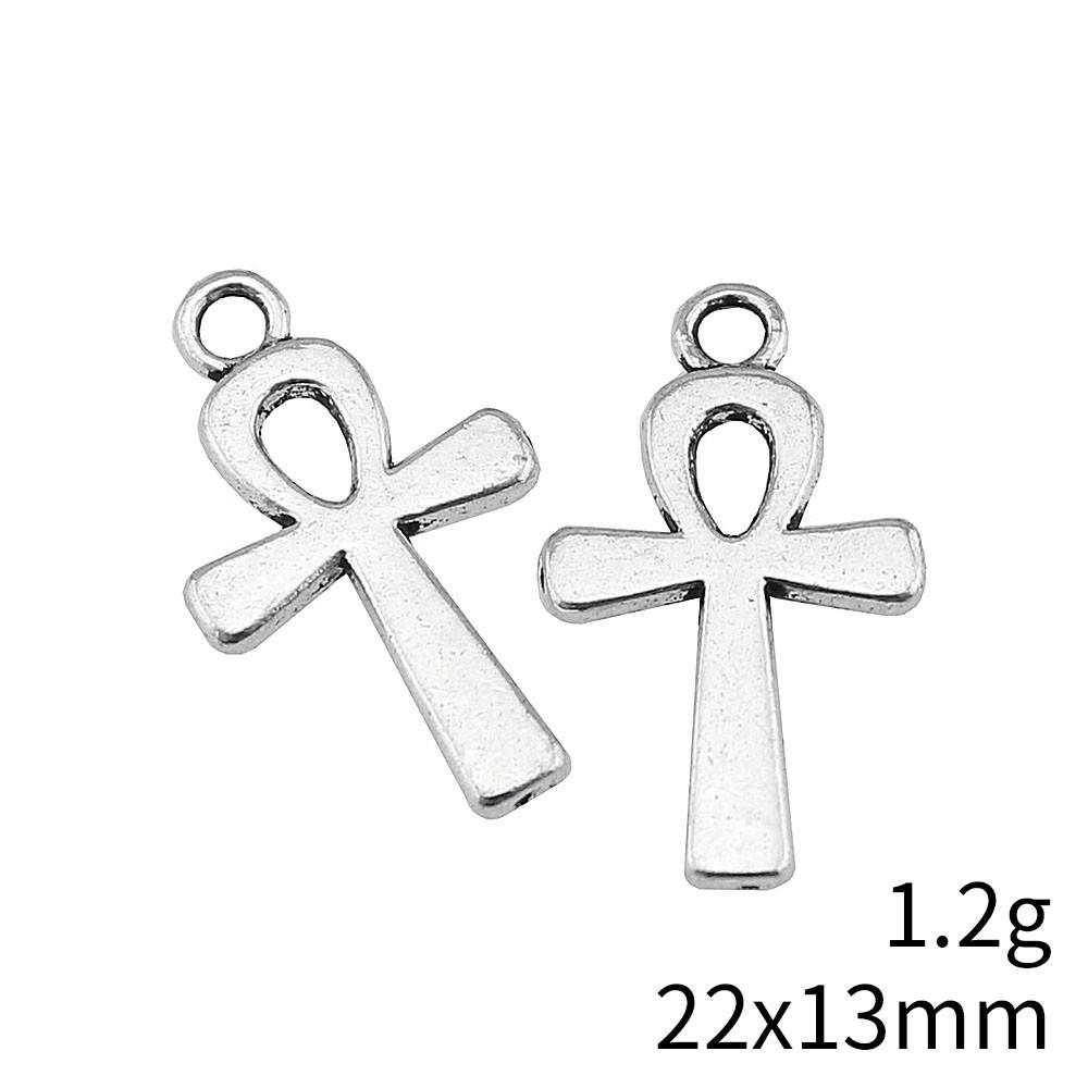 New Year's Day Charm Bracelet Italian Ankh Cross Charms Pendant Audience Chain Pendant