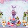Alzata per Torta Sirena Portacupcake Decorazioni Festa di Compleanno Sirena Bambini Ragazza La Sirenetta Festa di Nascita Articoli per Festa Sott'acqua