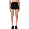 Fear Of God Essentials FW25 Logo Plaque High Waist Shorts Women shorts 192SP257700FW-BLACK