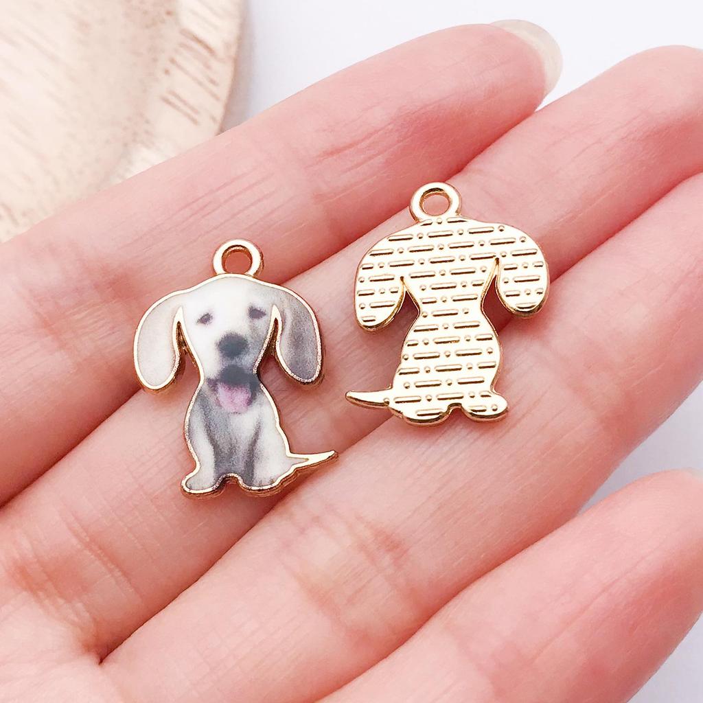 Cartoon Dog Pendants: Chihuahua, Corgi, Golden Retriever, French Bulldog, Dachshund Collars