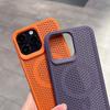 Applicable iPhone17promax Mobile Phone Case Breathable Honeycomb Network Heat Dissipation Magnetic Suction Apple 15 Matte PC Protective Case
