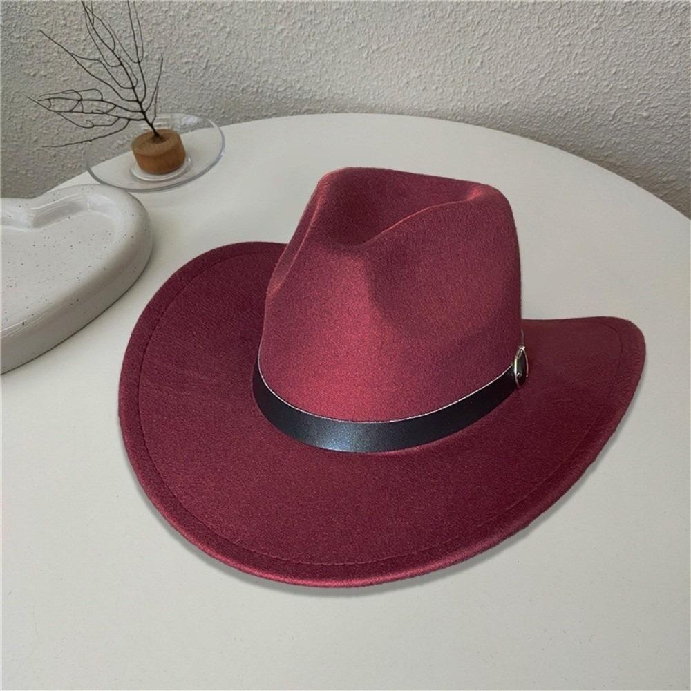 Daily Wear Cowboy Hat Retro Jazz Cap New Gentleman Hat  Autumn Winter