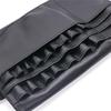 Multi-function Black PU Leather Cosmetic Bag Waist Bag Makeup Brush Bag With Belt For Professional Makeup Artist Large Capacity