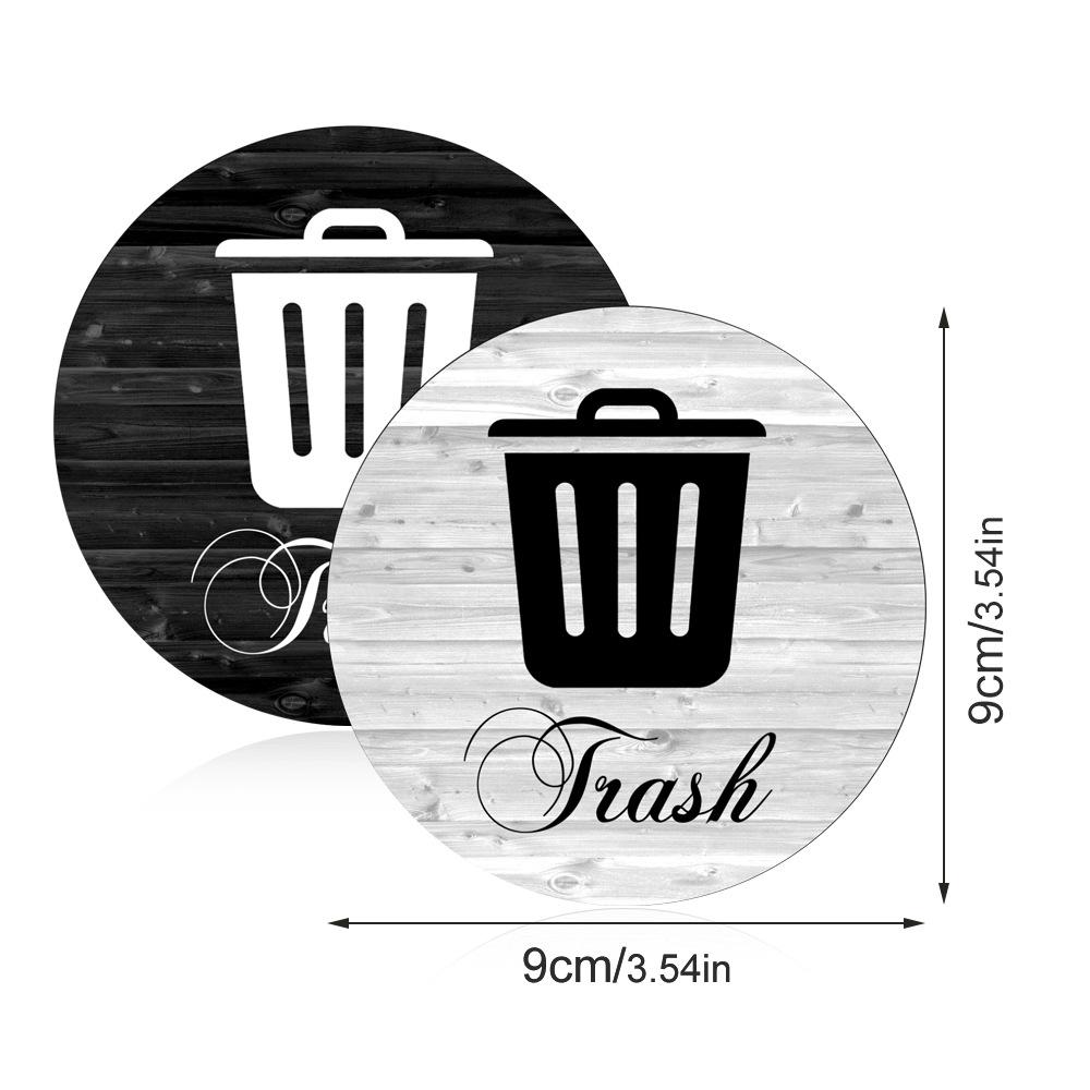 CT709 Reusable Magnetic Trash Sorting Label with Eco-Friendly Logo