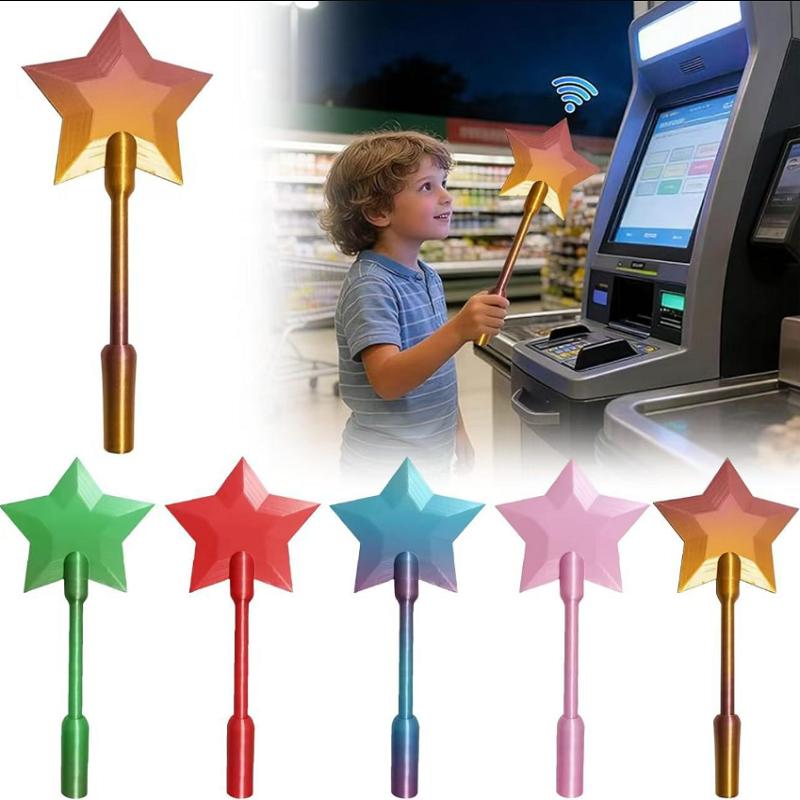 Star Magic Tap To Pay Card Wand, Contactless Payment Card Holder, Lightweight Easy Use for Adults Kids Holiday Birthday Gifts