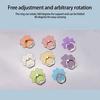 Phone Ring Holder Strong Adsorption 360 Degrees Free Rotation Anti-slip Alloy Bracket Stable Support Flower Shape Finger Grip Ring Mobile