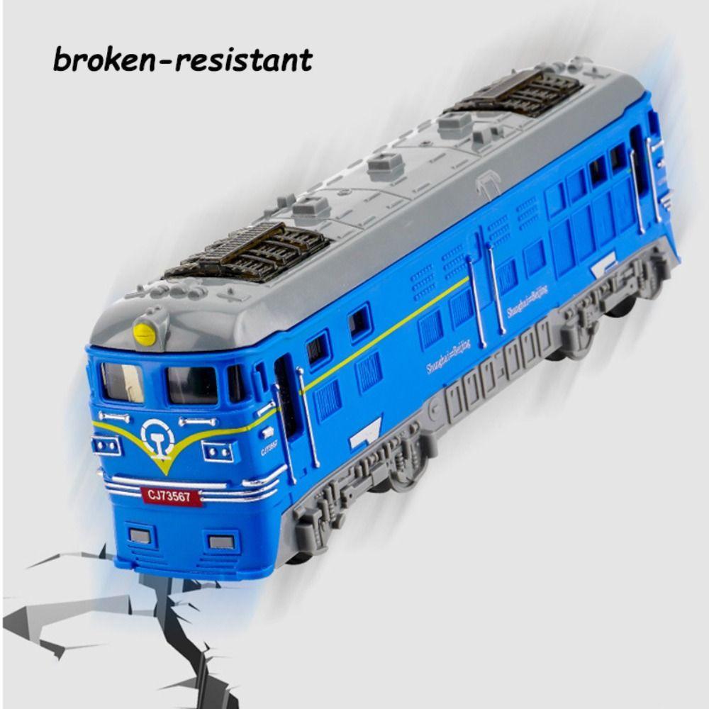 Simulation Scale Rail Vehicle Toy Miniature Train Car Toys Inertial Train Model Kids Toys