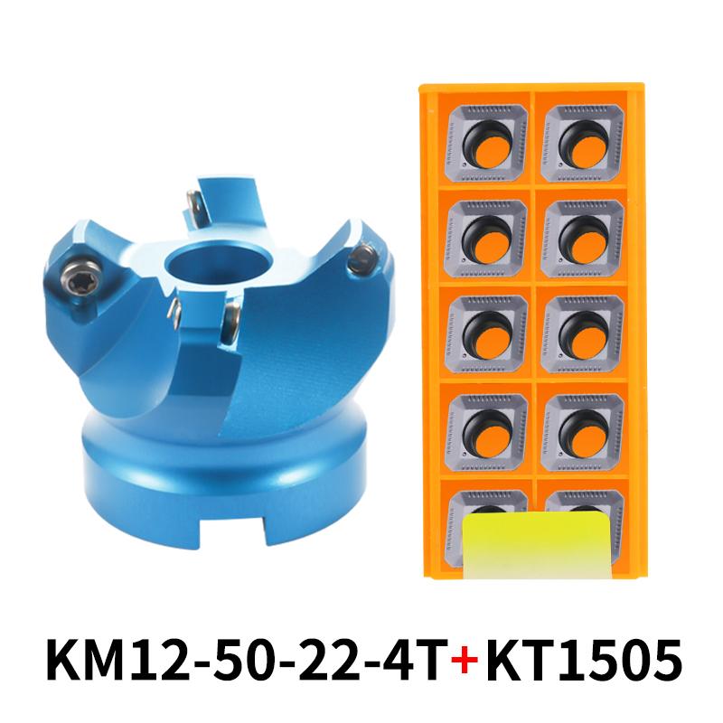 KM12/BAP 400R Face Aluminium Plane Head End Mill Milling Cutter SEKT/APMT Carbide Insert CNC Machine High Hardness Tools