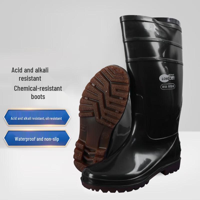 Langlaister Chemical & Acid-Resistant Safety Rain Boots 44