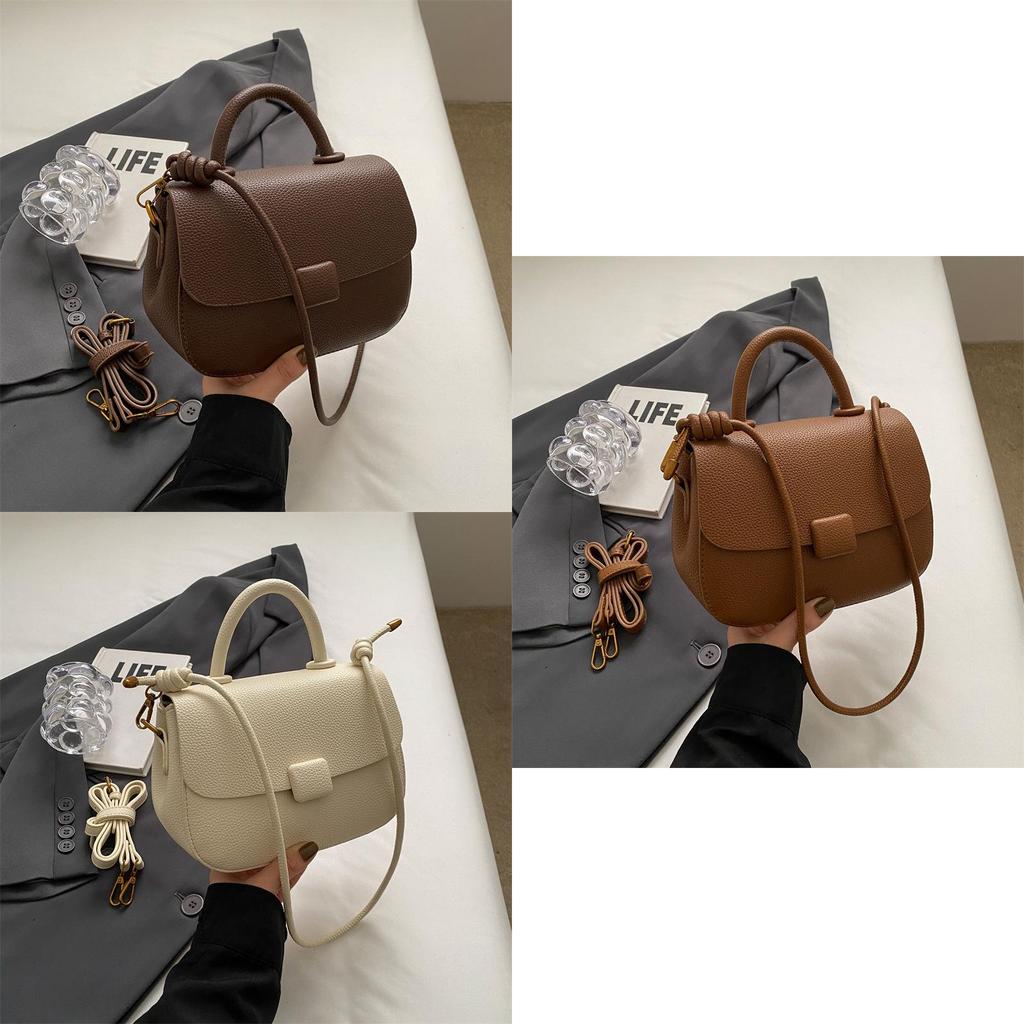 Korean Style Handbag Women 2023 New Autumn Winter Vintage Fashion Square Bag High-end Small Batch Design Shoulder Bag