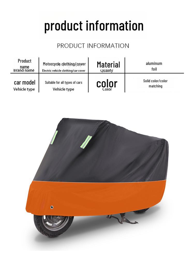 Waterproof and UV-Resistant Heavy-Duty Motorcycle Cover for All-Weather Protection