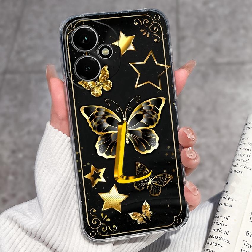 Fashion Letter Butterfly Pattern Phone Case For Honor 400 300 200 Pro Lite Smart 50S 30S 20S 20i 10i Soft Clear Back Cover For Honor Cellphone Casing