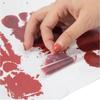 1 Package Halloween Bloody Sticker with Hand Foot Print Self-Adhesive Window Clings Horror Blood Splatter Halloween Party Wallpaper Clear Sticker