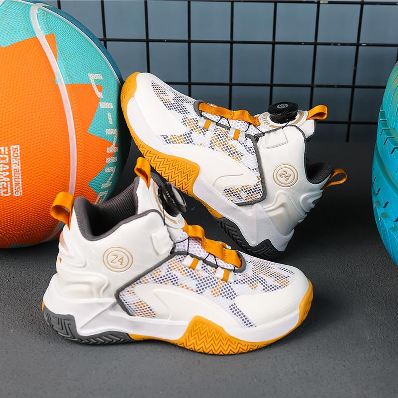 31-42 Kids Lagre Size Convenient and Fashionable Sports and Leisure Shoes High Top Basketball Shoes Sport Shoes