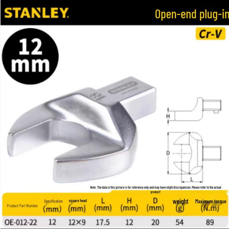 Ruitetai Torque Wrench Plug-in Open-End Ratchet Head CN plug (adapter included)
