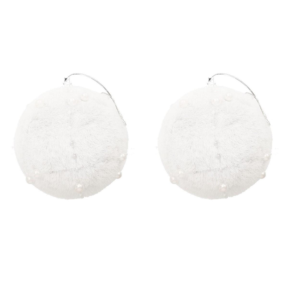 Декоративные Праздничные Шары Рождественские Плюшевые Шары Праздничные Украшения Шикарные Праздничные Акценты Длительное Использование Для Домашнего Декора