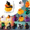 12/24/36 Stuks Halloween Rubberen Eendjes, 6.35 cm Halloween Eendjes Voor Jeeps Met Diverse Halloween Karakters Nieuwigheid Rubberen Eend Speelgoed