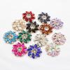 New 3-piece 26MM Exquisite Horse Eye Glass Alloy Flat Back Button DIY Hair Accessory, Mobile Phone Clothing Decoration Accessory