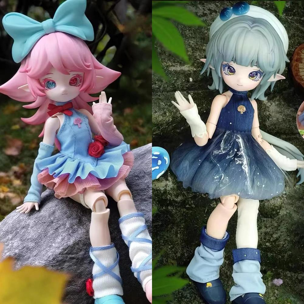 Authentic in Stock Mushroom Fungus 1/12 BJD Blind Box Movable Joint Doll Anime Figure Collectible Toy Ornaments Boy Girl Gifts