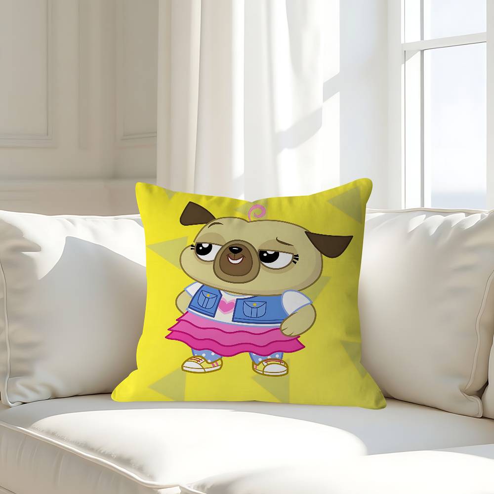Cartoon C-Chip And P-Potato Pillow Case Removable Washable Cushion Cover – All-Season Soft Linen