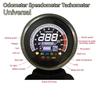 12V Universeller Motorrad LCD Digitaler Kilometerzähler Tacho Drehzahlmesser Messgerät