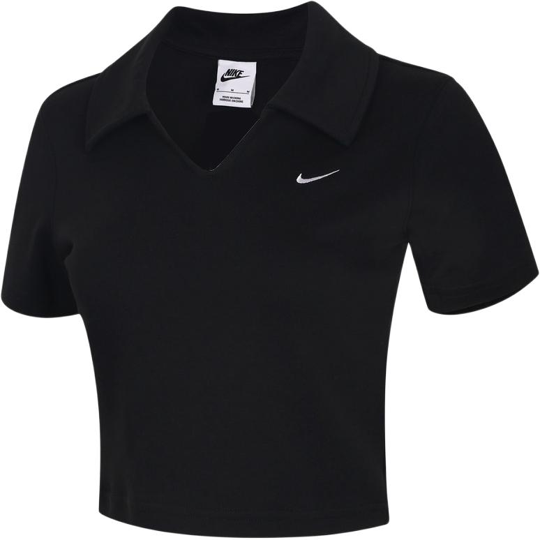Повседневная футболка-поло Nike однотонная женская tops IO2730010 S