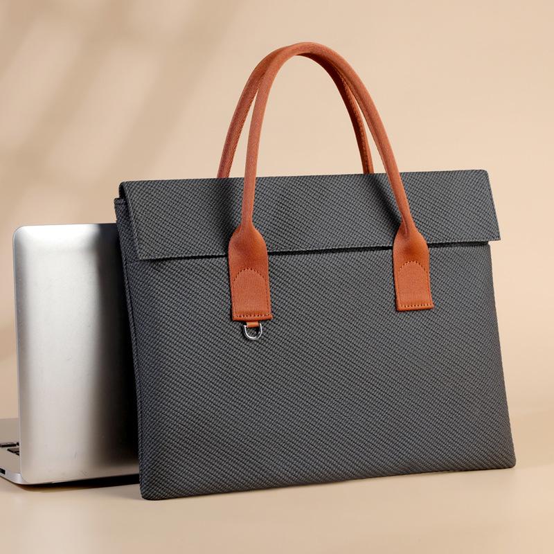 17-inch Lightweight Japan-Korea Laptop Commuting Handbag with Printed Logo