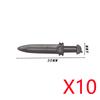 MOC Mattoncini Militari Figura Medievale Soldato Accessori Arma Spada Ascia Coltello Pugnale Martello Giocattolo Mini Mattoncino Regalo R027