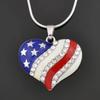 Fashionable Alloy Heart Star Necklace Blue Gender-neutral Clavicle Chain
