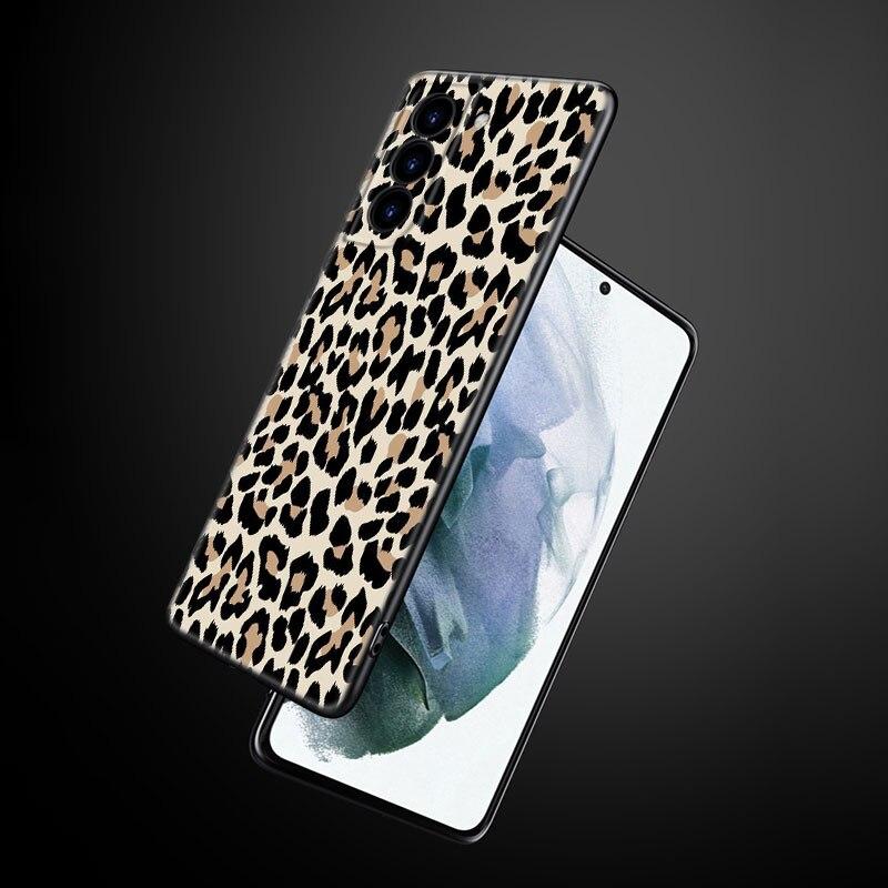 

Модный чехол для телефона с тигровым леопардовым принтом и пантерой для Samsung Galaxy S22 Pro S21 S20 Ultra FE S10 Lite 5G S10E S9 S8 Plus Samsung S22 Ultra