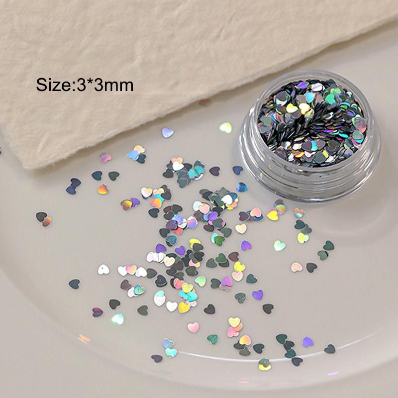 Holographic Silver Nail Glitter Laser Star Shape Sequins Sparkly Flakes Paillette Diy Nail Art Decorations Slices Accessories