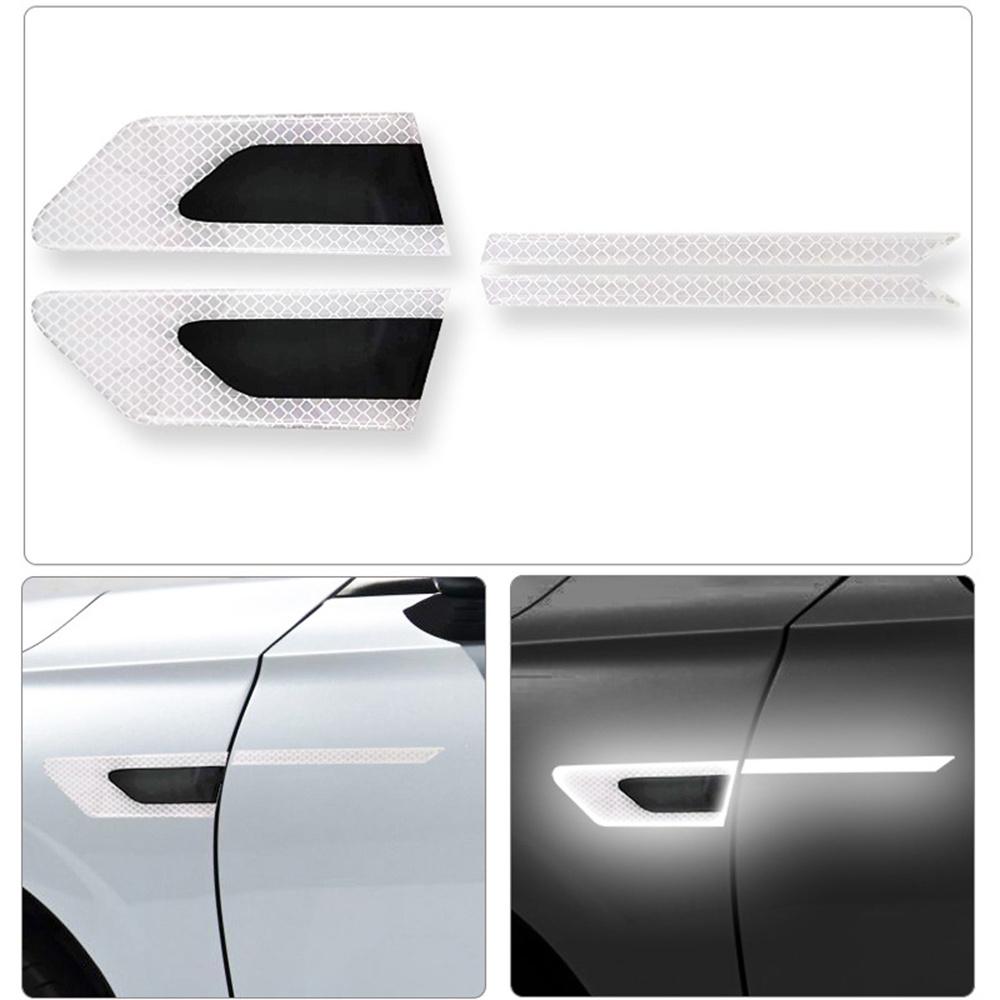 2x Car Reflective Warning Strip Tape Bumper Sticker Truck Safety - Foto 2