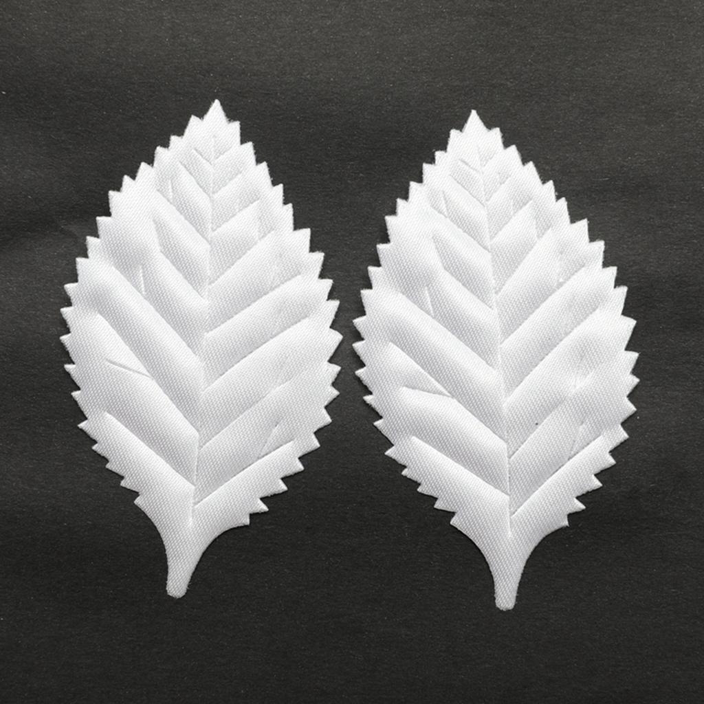 Silk Artificial Rose Leaves Applique Craft Supplies Scrapbooking Embellishment for Wedding Party and Home Decorations