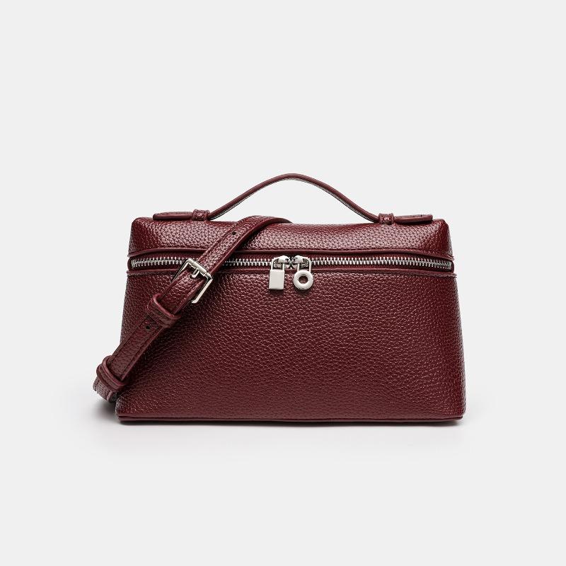 New Lunch Box Bag with One Shoulder, Crossbody and Hand-held Design Simple and Fashionable French Style Handbag