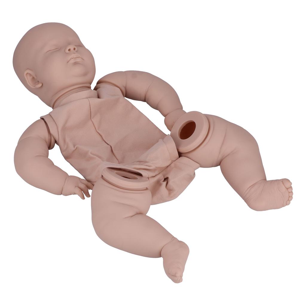 60cm Unpainted Reborn Baby Doll DIY Lifelike Infant Toddler Doll Mold Parts Set Toy