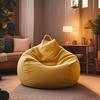 1pc Comfortable Soft Bean Bag Chair Sofa Cover, Lazy Sofa Cover, Suitable for Camping and Home Decoration, Excluding Built-in Padding.