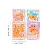 1Pc Capybara Horizontal Line Book Creative A7 Board Clip Book Portable Notebook Cartoon Student Learning Stationery Holiday Gift Novelty Stationery