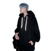 Reflektierende Hoodies Der Engel auf Ihrem Rücken Brief gedruckt Street Style Dicke Unisex Hoodies Winter Warm Pullover Mantel Frauen Punk Hoodies