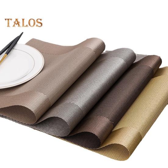 4-teiliges Tischset aus PVC, hitzebeständig, gewebte Tischsets für das Esszimmer, leicht zu reinigen, waschbarer Tischschutz, moderne Tischdekoration