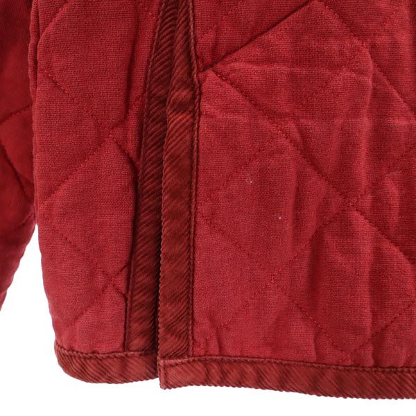 LAVENHAM Linen Blend Quilted jacket 36 Red Women Used