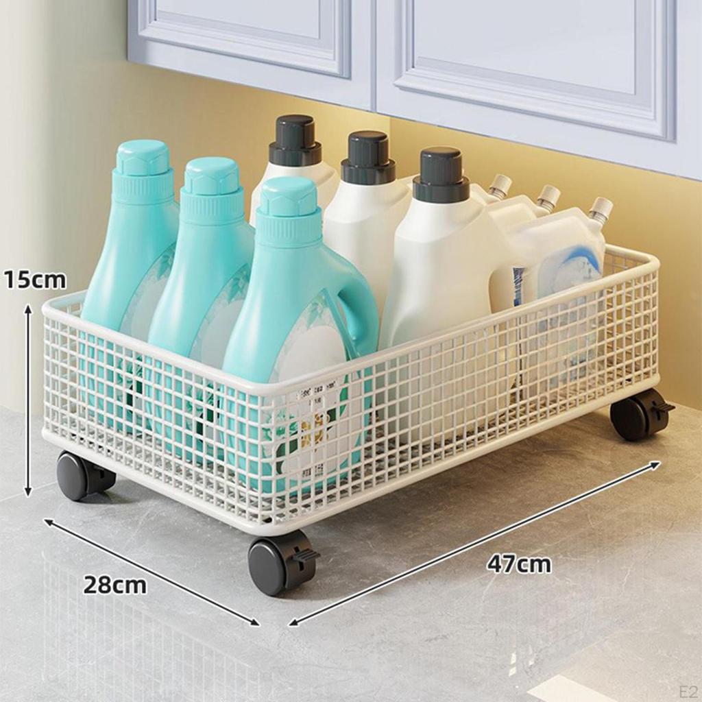 Organizzatore Sottolavello, 47x28x15cm, 1 Livello Metallo da Banco Multiuso Storage Bagno