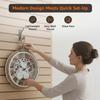 Plastic Wall Clock with Rope for Hanging, Skeleton Dial Design, Lightweight & Durable, 32 cm Diameter x 4.5 cm Width