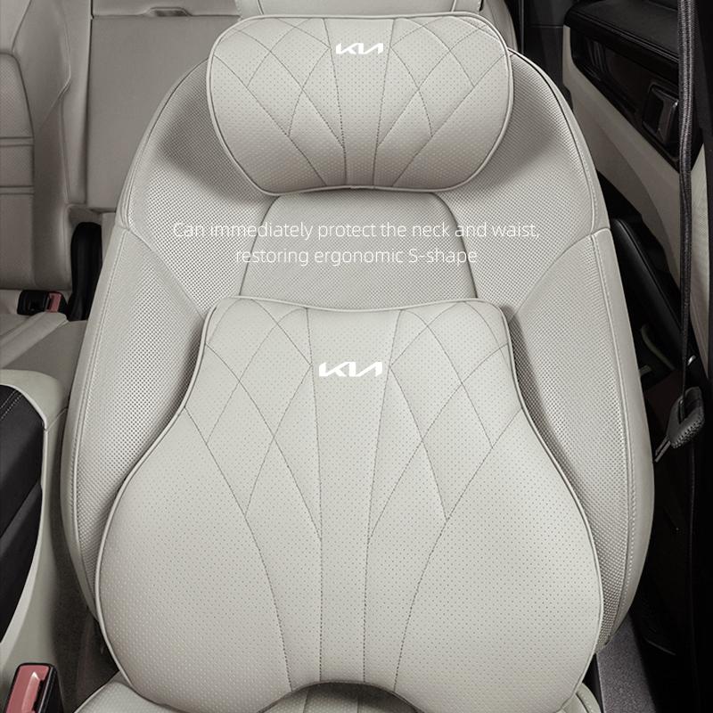 BKPVCT1 Car Seat Neck Pillow Headrest Set Car Cushion Lumbar Support For KIA K3 Sportage Carnival K5 Seltos Pegas KX1 EV5 Sonet EV6 K4