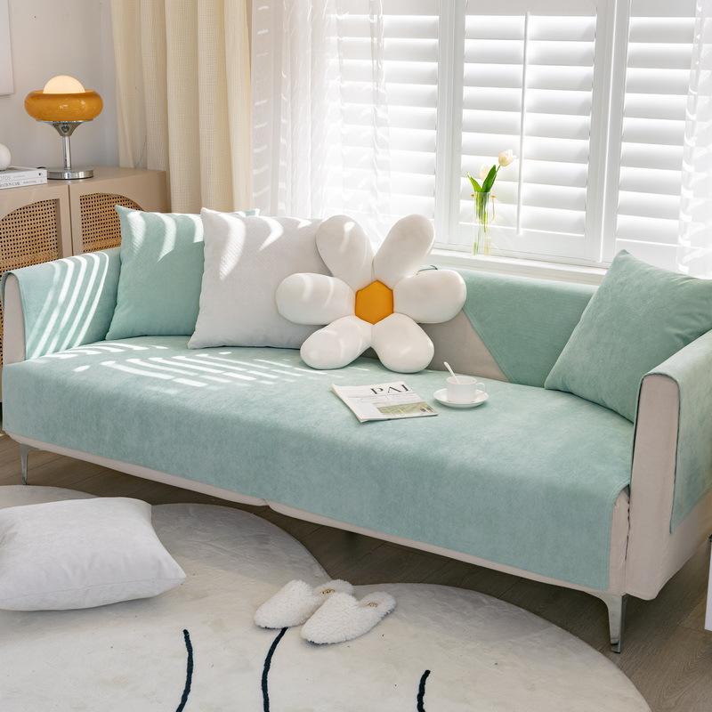 

Простой водонепроницаемый чехол для дивана, протектор для домашних животных, противоскользящий чехол для собак, светло-серый, 2, 3, 4 места, диван, кресло, мебель, чехол 70x70cm 1pc