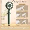 Dd-home Bathroom Accessories Black Gas Rain Mist Increase Water Heater Pressure Summer Showers Heads Polishing for Country House
