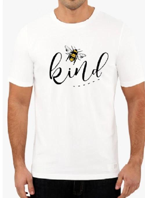 Bee Kind T shirt tee Save the Bees Bumble Earth Day Vegan Flower M