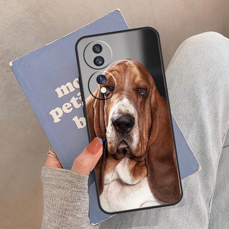 Basset Hound Dog Case For Honor Magic 5 6 7 8 Pro Cover For Honor 200 400 Lite 50 70 90 X8a X8b X9a X9b X9c