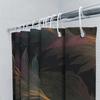 Luxury Bathroom Shower Curtain With Colorful Feather Print Decor Waterproof Fabric For Bathrooms
